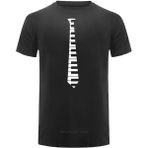 Herşey Nota Piyano Kravat Tshirt - Siyah - 2XL