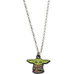 Herşey Nota Star Wars Baby Yoda Grogu Kolye - Gümüş - 60 cm