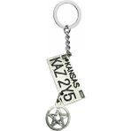 Herşey Nota Supernatural Dean Winchester Plaka Anahtarlık – Koleksiyonluk ve Anlamlı Metal Anahtarlık - Gümüş