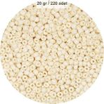Herşey Trend Herşeytrend Beyaz Renk 4 mm Yaklaşık 220 Adet/20 Gram Cam Boncuk Oya Yazma Bileklik ve Kolye