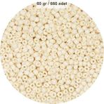 Herşey Trend Herşeytrend Beyaz Renk 4 mm Yaklaşık 660 Adet / 60 Gram Cam Boncuk Oya Yazma Bileklik ve Kolye