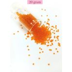 Herşey Trend Herşeytrend Dökme Cam Kum Boncuk (11/0) 2 mm - 20 Gram - Şeffaf Turuncu - BNC016