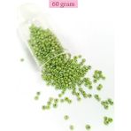 Herşey Trend Herşeytrend Dökme Cam Kum Boncuk (8/0) 3 mm - 60 Gram - Çimen Yeşili - BNC193