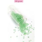 Herşey Trend Herşeytrend Dökme Cam Kum Boncuk (8/0) 3 mm - 60 Gram - Şeffaf Açık Yeşil - BNC191