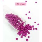 Herşey Trend Herşeytrend Dökme Cam Kum Boncuk Büyük Boy (6/0) 4 mm - 20 Gram - Eflatun - BNC102
