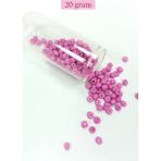 Herşey Trend Herşeytrend Dökme Cam Kum Boncuk Büyük Boy (6/0) 4 mm - 20 Gram - Koyu Pembe - BNC091