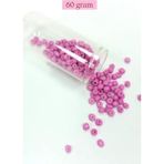 Herşey Trend Herşeytrend Dökme Cam Kum Boncuk Büyük Boy (6/0) 4 mm - 60 Gram - Koyu Pembe - BNC127