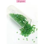 Herşey Trend Herşeytrend Kesme Cam Boncuk 2mm - 20 Gram - Şeffaf Yeşil -BNC307