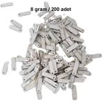 Herşey Trend Herşeytrend Mat Beyaz 15 x 5 mm Dantel Oya Yazma Halhal Abiye Lazer Kesim Pul 200 Adet / 8 Gram