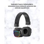 HERŞEYBURDAMODA Bluetooth 5.3 Rainbow Işıklı Kulak Üstü Kablosuz Kulaklık - Seçenek