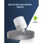 HERŞEYBURDAMODA Uzun Ömürlü Şarjlı LED Ampul 30 Watt Güçlü Aydınlatma