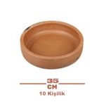 HerşeyTopraktan Toprak El Yapımı Güveç Orta Boy Derin Saç Tava 35 Cm 10 Kişilik