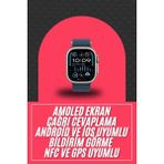 Herşeytrend 49MM Akıllı Saat Amoled Ekranlı Kadın Erkek Kol Saati Plastik Kordon - Çok Renkli