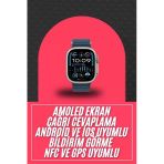 Herşeytrend 49Mm Akıllı Saat Amoled Ekranlı Kadın Erkek Kol Saati Plastik Kordon