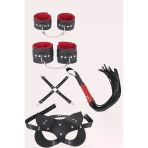 Herşeytrend 4Lü Kol Bacak Kırbaç Maske Deri Aksesuar Set