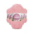 Herşeytrend 5 Adet Cotton Lüks Yelek Tunik Kazak Bluz Hırka İpi Yünü Açık Pembe 97548