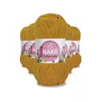 Herşeytrend 5 Adet Cotton Lüks Yelek Tunik Kazak Bluz Hırka İpi Yünü Hardal 97555
