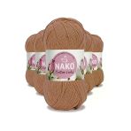Herşeytrend 5 Adet Cotton Lüks Yelek Tunik Kazak Bluz Hırka İpi Yünü Soğan Kabuğu 97557