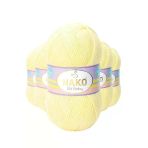 Herşeytrend 5 Adet Elite Baby El Örgü İpi Tüylenmeyen Bebek Yünü Limonata 3664 - Nako Mudanis