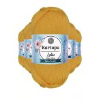Herşeytrend 5 Adet Lotus Bikini Büstiyer Bluz Örgü İpi K318 Koyu Sarı