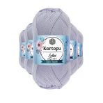Herşeytrend 5 Adet Lotus Bikini Büstiyer Bluz Örgü İpi K714 Gri