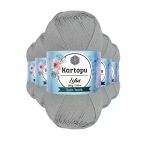 Herşeytrend 5 Adet Lotus Bikini Büstiyer Bluz Örgü İpi K941 Açık Gri