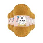 Herşeytrend 5 Adet Lotus Lux Bikini Büstiyer Bluz Simli Örgü İpi K318 Koyu Sarı