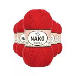 Herşeytrend 5 Adet Pırlanta Amigurumi El Örgü İpi Yünü Gelincik Kırmızı 6741