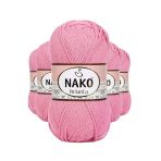 Herşeytrend 5 Adet Pırlanta Amigurumi El Örgü İpi Yünü Pembe 6740 - Nako Mudanis