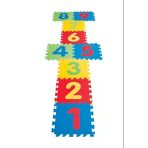 Herşeytrend 9 Parça Büyük Boy Rakamlı Sayılı Sünger Yapılı Oyun Karosu Yer Matı Puzzle Yapboz