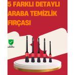 Herşeytrend Araç İçi Detaylı Temizlik Seti-Araba Jant Ve İç Yüzey Temizlik Fırçaları