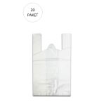 Herşeytrend Beyaz Hışır Atlet Poşet Mini Boy 22X31 Cm 20 Paket Takriben 10.000 Adet