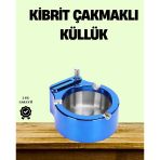 Herşeytrend Çakmaklı Küllük Paslanmaz Çelik Şık Masa Aksesuarı