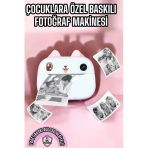 Herşeytrend Çocuk Fotoğraf Makinesi Dijital Hd Video Rulo Kağıt Baskılı Yazıcı
