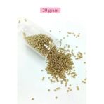 Herşeytrend Dökme Cam Kum Boncuk (11/0) 2 Mm - 20 Gram - Altın - Bnc024