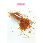 Herşeytrend Dökme Cam Kum Boncuk (11/0) 2 Mm - 20 Gram - Koyu Bal Rengi - Bnc035