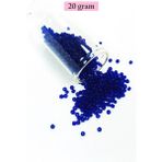 Herşeytrend Dökme Cam Kum Boncuk (11/0) 2 mm - 20 Gram - Kral Mavi - BNC001