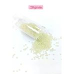 Herşeytrend Dökme Cam Kum Boncuk (11/0) 2 mm - 20 Gram - Krem - BNC012