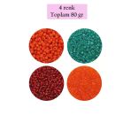 Herşeytrend Dökme Cam Kum Boncuk (11/0) 2 Mm - 4 Renk - Toplam 80 Gram - Bnc402