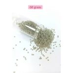 Herşeytrend Dökme Cam Kum Boncuk (11/0) 2 Mm - 60 Gram - Gümüş - Bnc057