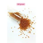 Herşeytrend Dökme Cam Kum Boncuk (11/0) 2 Mm - 60 Gram - Koyu Bal Rengi - Bnc070