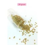 Herşeytrend Dökme Cam Kum Boncuk (8/0) 3 Mm - 20 Gram - Altın Rengi - Bnc144