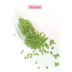 Herşeytrend Dökme Cam Kum Boncuk (8/0) 3 Mm - 20 Gram - Çimen Yeşili - Bnc152