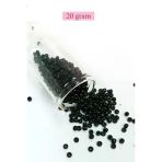 Herşeytrend Dökme Cam Kum Boncuk (8/0) 3 Mm - 20 Gram - Parlak Siyah - Bnc170