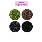 Herşeytrend Dökme Cam Kum Boncuk (8/0) 3 Mm - 4 Renk - Toplam 80 Gram - Bnc422