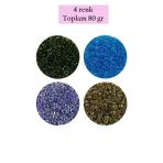 Herşeytrend Dökme Cam Kum Boncuk (8/0) 3 Mm - 4 Renk - Toplam 80 Gram - Bnc425