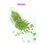 Herşeytrend Dökme Cam Kum Boncuk (8/0) 3 Mm - 60 Gram - Çimen Yeşili - Bnc193