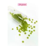 Herşeytrend Dökme Cam Kum Boncuk Büyük Boy (6/0) 4 Mm - 20 Gram - Şeffaf Mat Yeşil - Bnc092