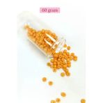 Herşeytrend Dökme Cam Kum Boncuk Büyük Boy (6/0) 4 Mm - 60 Gram - Açık Turuncu - Bnc131