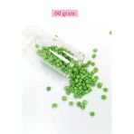 Herşeytrend Dökme Cam Kum Boncuk Büyük Boy (6/0) 4 Mm - 60 Gram - Yeşil - Bnc108